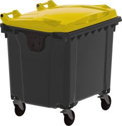 Plastový kontejner 1 100 l plochý na PLAST "DOOR TO DOOR''
