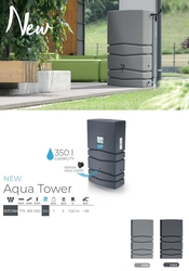 Nádrž Na Dešťovou Vodu Aqua Tower 350 l - antracit