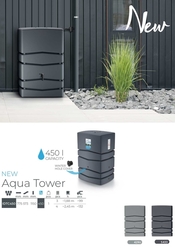Nádrž Na Dešťovou Vodu Aqua Tower 450 l - antracit