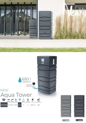Nádrž Na Dešťovou Vodu Aqua Tower 650 l - antracit