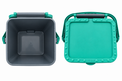 Plastový odpadkový koš Ecoplus 30 l zelený