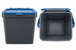 Plastový odpadkový koš Ecoplus 30 l modrý
