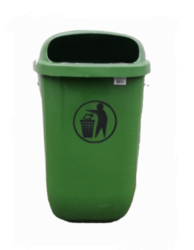 Městský odpadkový koš 50 l zelený - kopie
