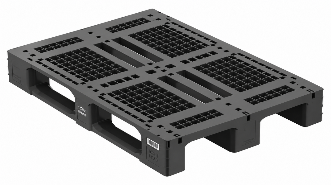 Plastová EURO paleta 1200 × 800 mm pro vysoké zatížení - mřížovaná