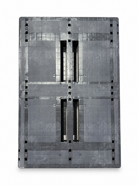 Plastová EURO paleta 1200 × 800 mm pro vysoké zatížení s plnou ložnou plochou