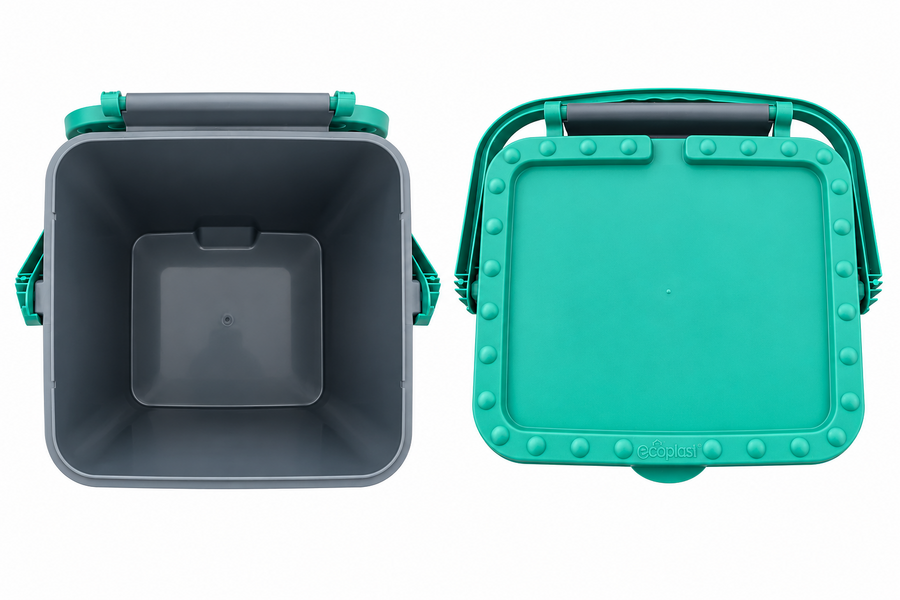 Odpadkový koš Ecoplus 30 l zelený