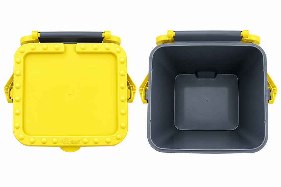 Odpadkový koš Ecoplus 30 l žlutý